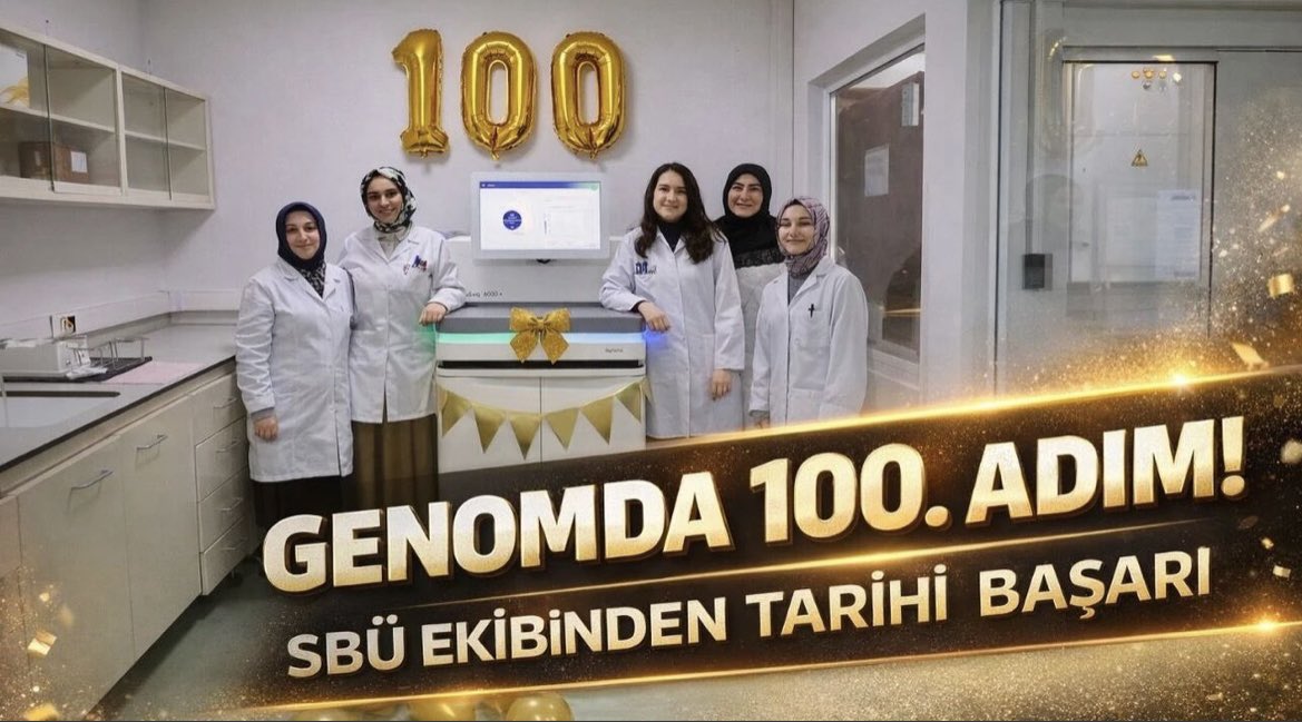 SBUDETUAM's tweet photo. Deneysel Tıp Uygulama ve Araştırma Merkezimizde NovaSeq 6000 platformunda 100. run başarıyla tamamlandı.

Bu önemli eşik, merkezimizin genomik araştırmalar alanında ulaştığı güçlü altyapıyı ve yüksek araştırma kapasitesini ortaya koymaktadır. Yeni Nesil Dizileme (NGS) teknolojileri, modern tıbbın en stratejik alanlarından biri olarak hastalıkların genetik temellerinin anlaşılmasında kritik rol oynamaktadır.

Merkezimizde yürütülen çalışmalarla; kanser genomu, nadir genetik hastalıklar ve enfeksiyon hastalıklarına yönelik yüksek kapasiteli ve güvenilir veriler üretilmekte, bilimsel ve klinik araştırmalara önemli katkılar sağlanmaktadır. İleri teknoloji platformlarımız sayesinde veri üretim gücümüzü daha da artıracak, araştırma süreçlerini daha hızlı ve etkin hale getireceğiz.

Uzman ekibimiz ve gelişmiş altyapımız ile bilimsel üretimi güçlendirmeye, ulusal ve uluslararası iş birliklerini artırmaya ve genomik bilimler alanında öncü çalışmalar gerçekleştirmeye devam edeceğiz.