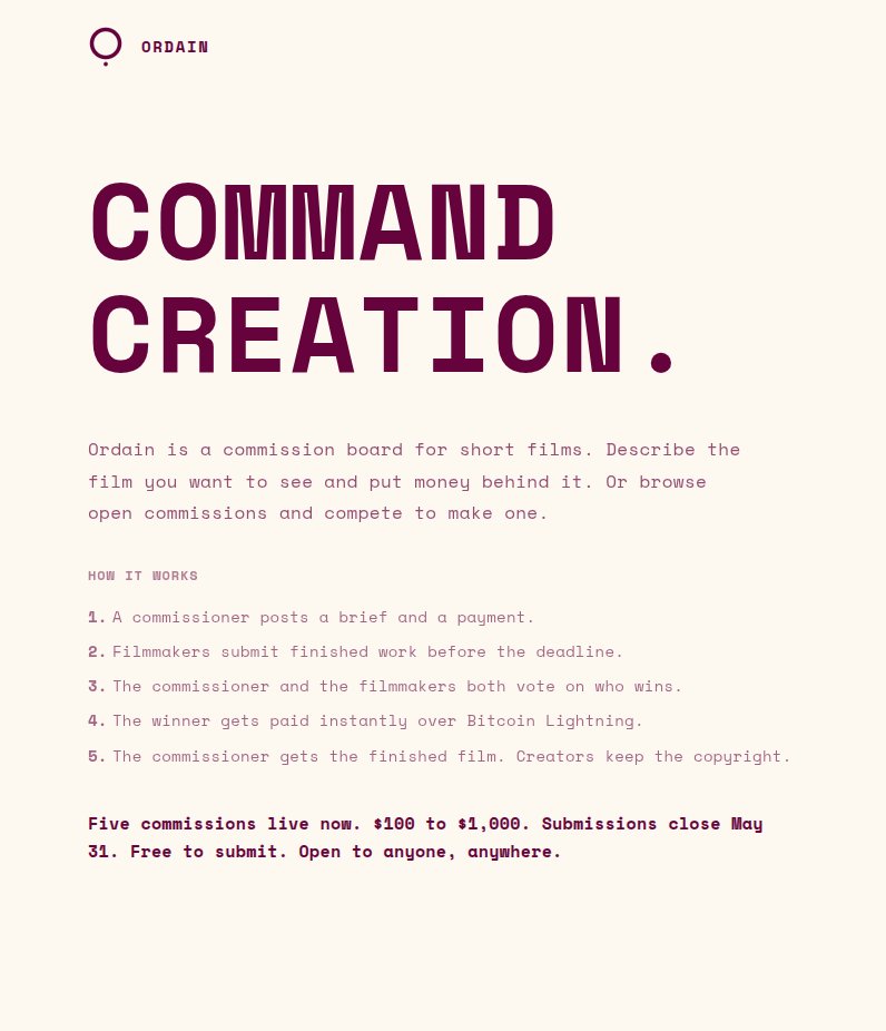 bitcoinfilmfest's tweet image. Describe the film you want, fund it with sats, and let creators compete to bring it to life. 😍

ordain.art

#Bitcoin #FilmMaking