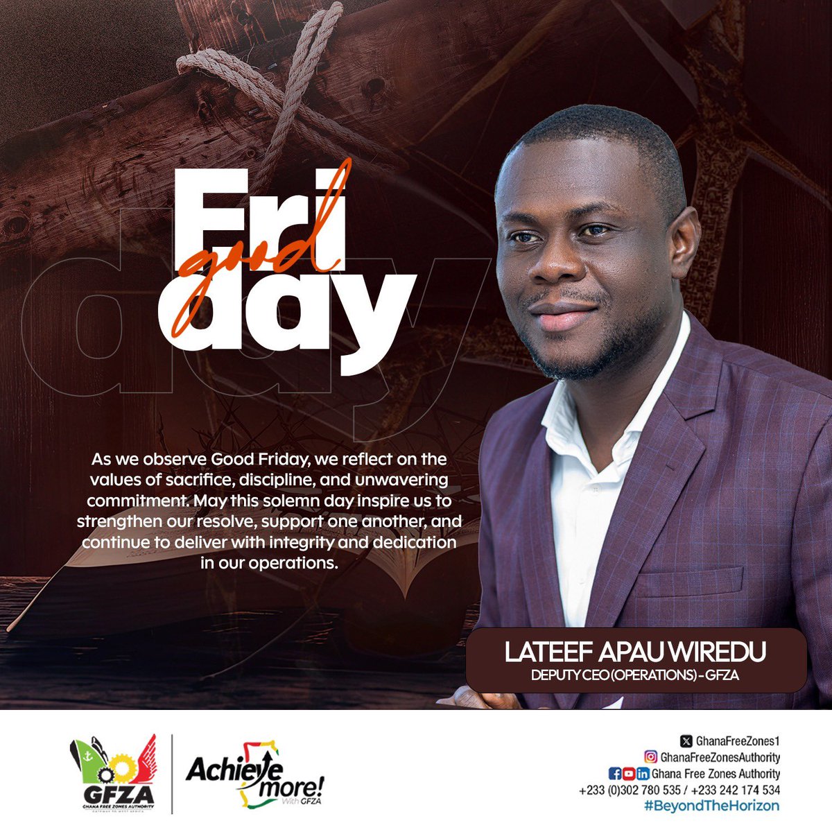 On this faithful day we remember the depth of God’s love for mankind may this this day continue to strengthen our faith in God🙏🏿💯