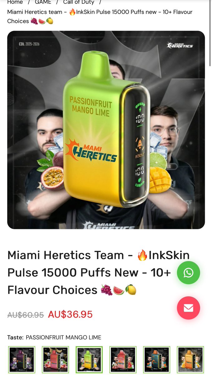 There’s a company out there making bootleg call of duty league vapes 😭