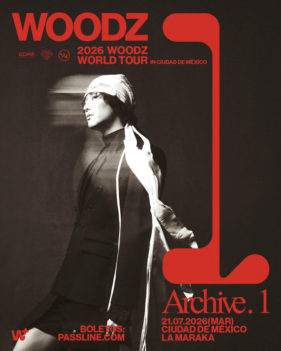 ailoviutl's tweet photo. 🚨 ANUNCIO OFICIAL 🚨

WOODZ 🌐 WORLD TOUR＇Archive. 1
🗓️ Martes 21 de Julio del 2026 🗓️
🏟️ La Maraka  🏟️
📍 CDMX📍 🇲🇽 México 🇲🇽

🎫 Fechas de Preventas 🎫

Venta General: Sábado 4 de Abril 8:00 AM

🎟️ Precios de Boletos con Cargos 🎟️

PISTA GENERAL: $900
2NDO PISO GENERAL: $1,000

ℹ️ Información de Paquetes VIP ℹ️

PAQUETE VVIP: $3,700
PAQUETE VIP: $2,000

💲 Boletera: Passline 💲

@WMais_ #WOODZ #우즈 #Archive1 #WOODZ_WORLDTOUR #Archive1_in_SaoPaulo #Archive1_in_MexicoCity #Música #Concierto #CDMX #México #Ailoviutl #LiveMusic #Tour #TourMéxico #Tour2025 #Music #MexicoCity #CiudadDeMéxico #Tour2026 #Ticketmaster #Fans #Boletos #Eventos #Tickets #Concert #LaMaraka