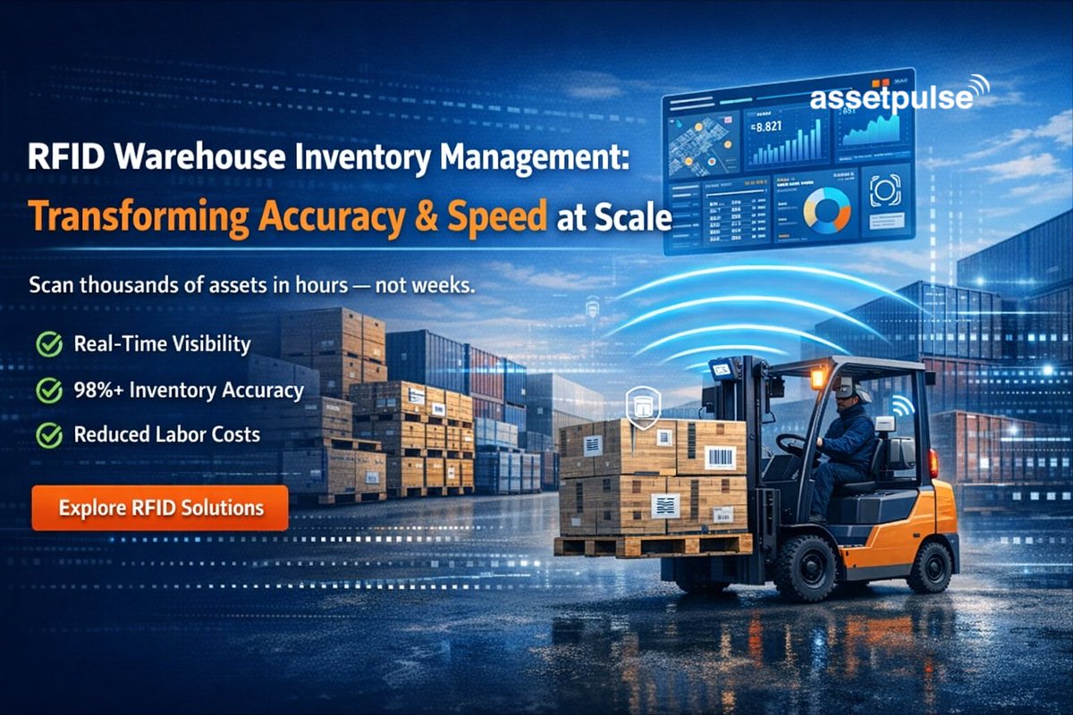 Still tracking warehouse inventory manually?
You're losing time, money, and accuracy.

📉 Misplaced assets
📉 Slow audits
📉 Costly errors

👉 Discover how RFID transforms warehouse inventory management: assetpulse.com/blog/rfid-ware…

#RFID #WarehouseManagement #SupplyChain #Warehouse