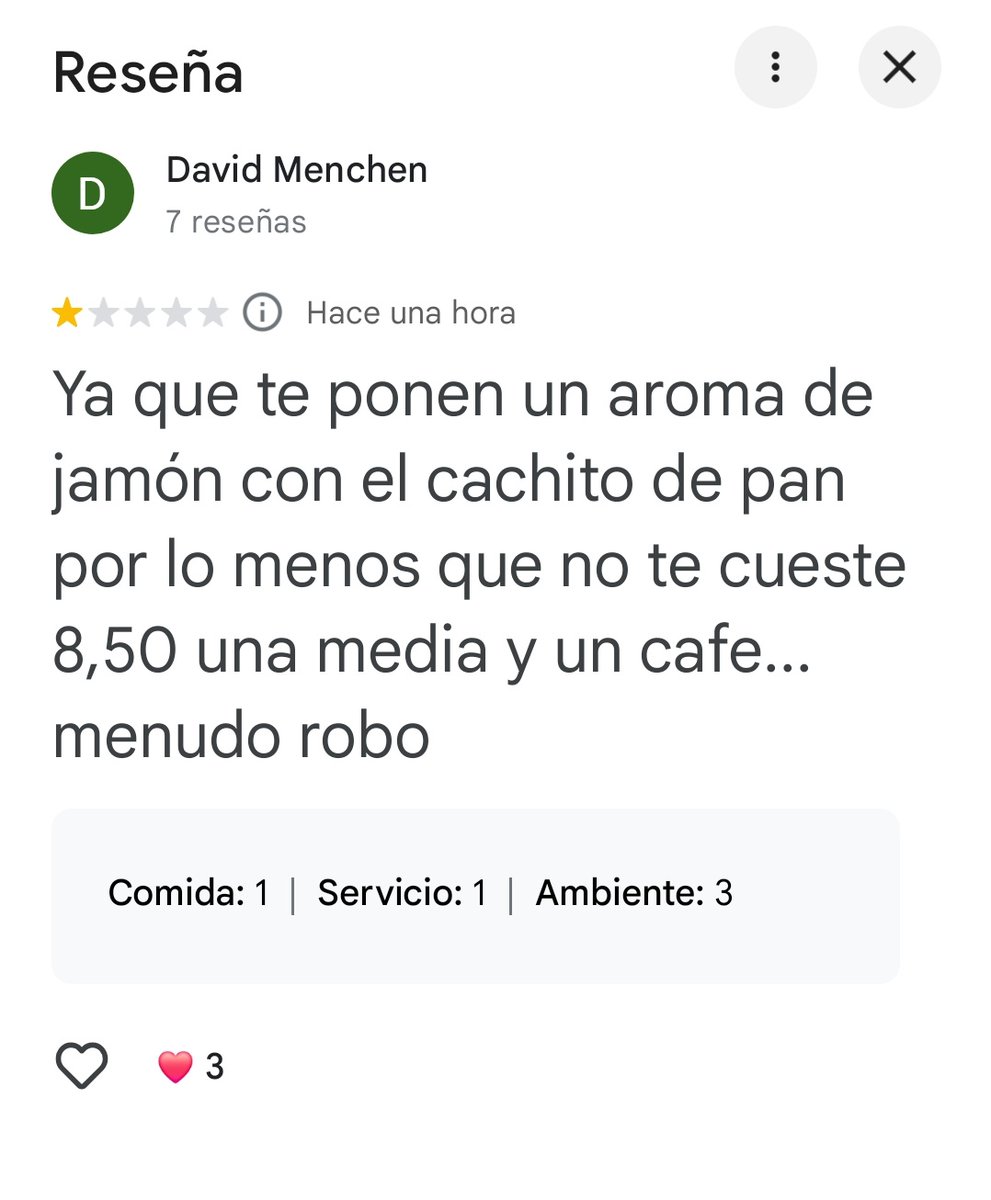 HuellasSevilla's tweet photo. Y creo que hemos sido varios, los que hemos salido hoy de allí con la misma sensación de estafa. 
Y veo que al dueño le está quemando el tema porque en las reseñas de Google no para de contestar que ha sido un error "puntual". Qué casualidad hombre... https://t.co/FowExFsDqm