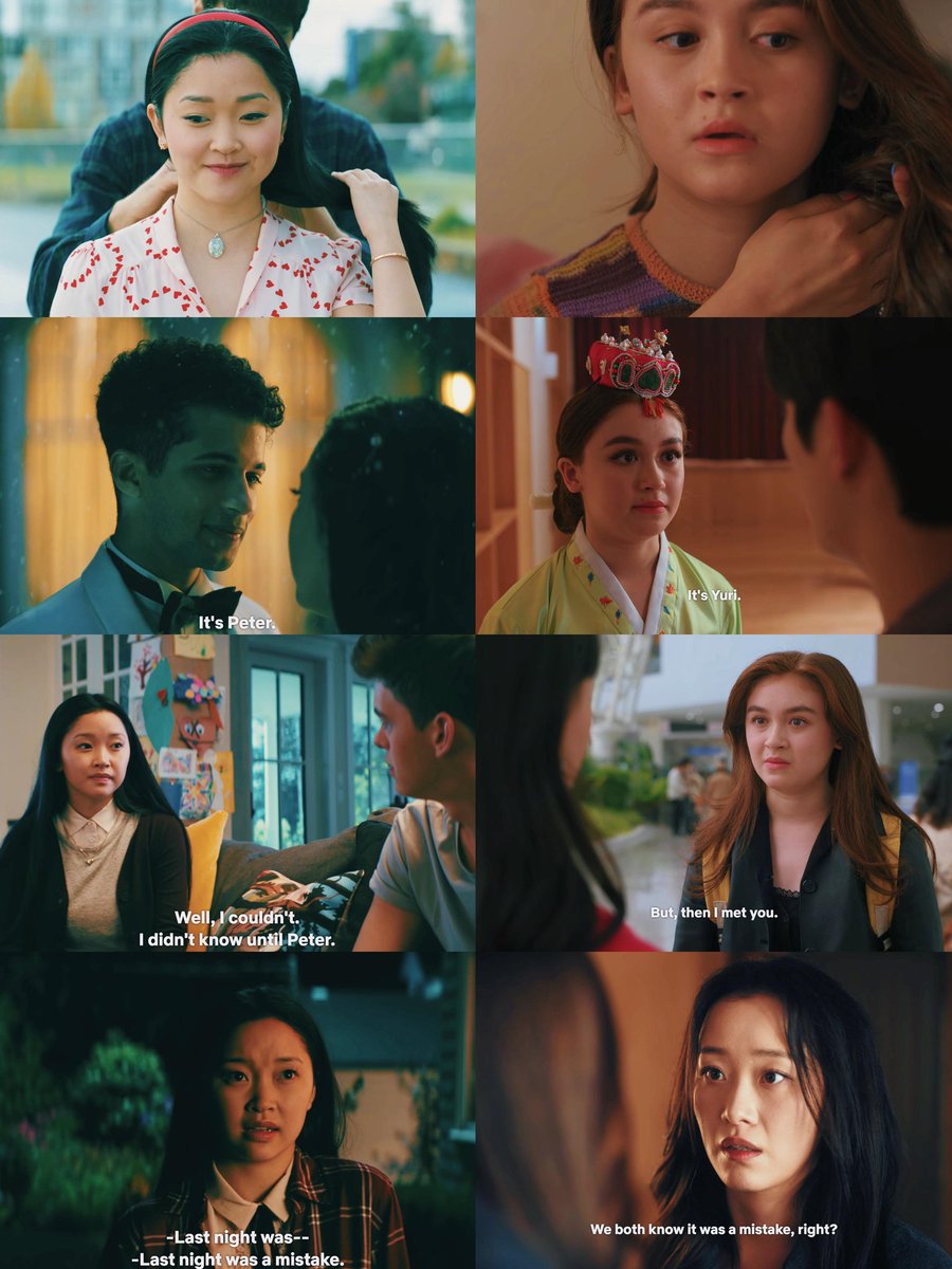 newtcpia's tweet photo. la forma en el foco estaba en kitty y yuri desde la temp 1 hasta tenian escena con paralelismo a peter y lara, y al final fingieron demencia y se centraron en minho x kitty 😭 https://t.co/esMwGAoQDN