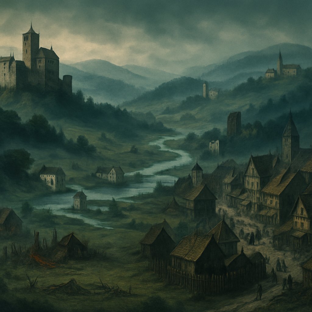 dvasyabGame's tweet photo. Step into 1378 Bavaria, where rolling hills hide dark secrets and misty forests whisper of ancient evils. Noble houses feud, bandits roam, and the Inquisition hunts heretics. Will you survive the chaos or succumb to the shadows? #MedievalMystery #RPGAdventure https://t.co/1zL3COSRcw