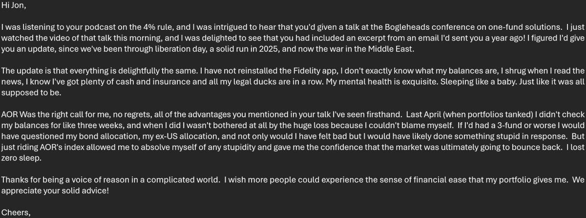 JonLuskin's tweet image. I just got an awesome email.

You can check out my presentation on all-in-one funds at the link below 👇

#investing #retirement