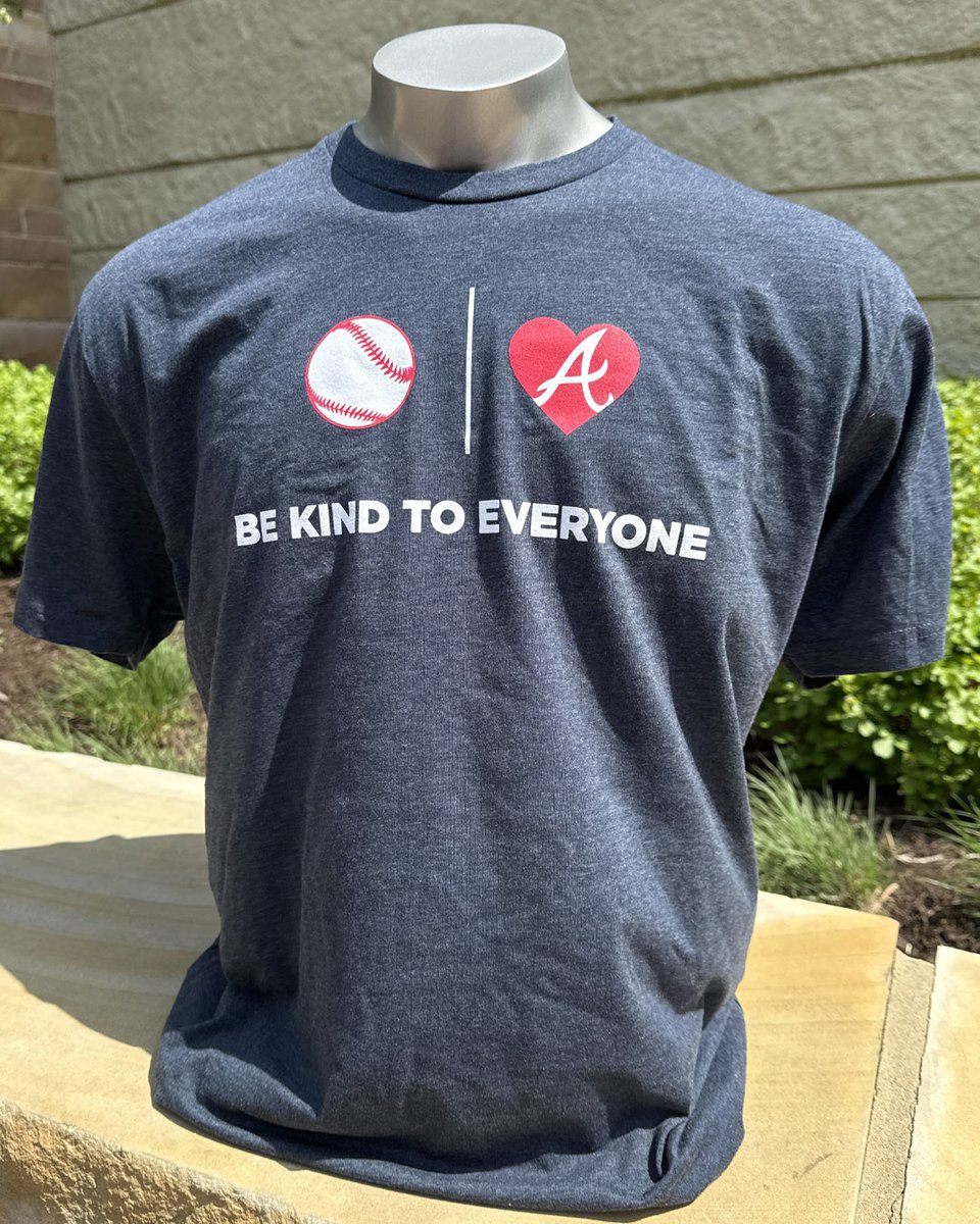 April is Autism Awareness and Acceptance Month! To celebrate, we’re excited to share a special collaboration with our friends at Be Kind to Everyone ❤️ Shirt proceeds will benefit the Atlanta Braves Foundation's autism outreach efforts. Get yours at the ABF booth inside Truist