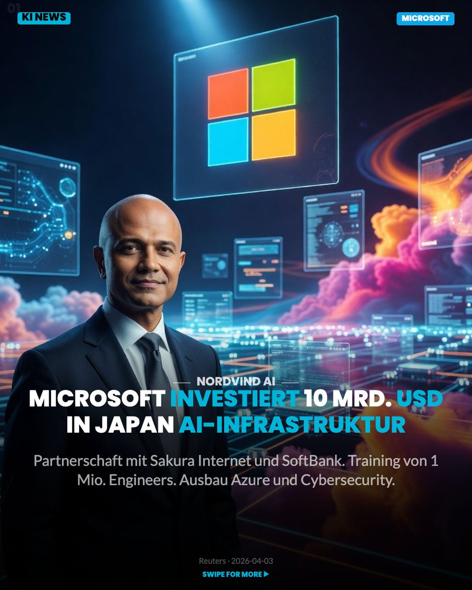 a_itrend73199's tweet photo. 💥 KI-News der Woche im Überblick! 💡
#KI #KünstlicheIntelligenz #ArtificialIntelligence #TechNews #Microsoft #Meta #MIT #TechJobs #Innovation #Zukunft #Digitalisierung #Azure #Cybersecurity #AGIDebatte #GenerativeAI #RayBanMeta #JapanAI #TechTrends #Programmierer #SoftwareUpdate https://t.co/kGMaqyOhyb