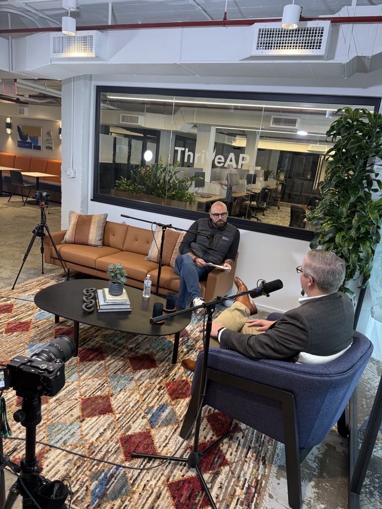 ThriveAP's tweet photo. 🎙️ Behind the scenes of something we’re excited to share soon…

We had the chance to sit down for a fireside chat with Jonas Fridrichsen and Cory Edgar—covering everything from Cory's Journey to the future of Advanced Practice. 

Stay tuned for the full episode 👀 https://t.co/0ZQihmjvb0