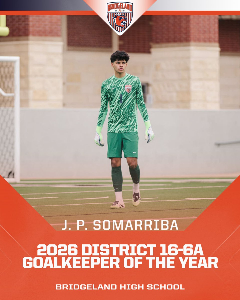 Bridgeland_FC's tweet photo. CONGRATULATIONS to Junior J. P. SOMARRIBA for being voted DISTRICT GOALKEEPER OF THE YEAR!!!! https://t.co/zBtTROcevl