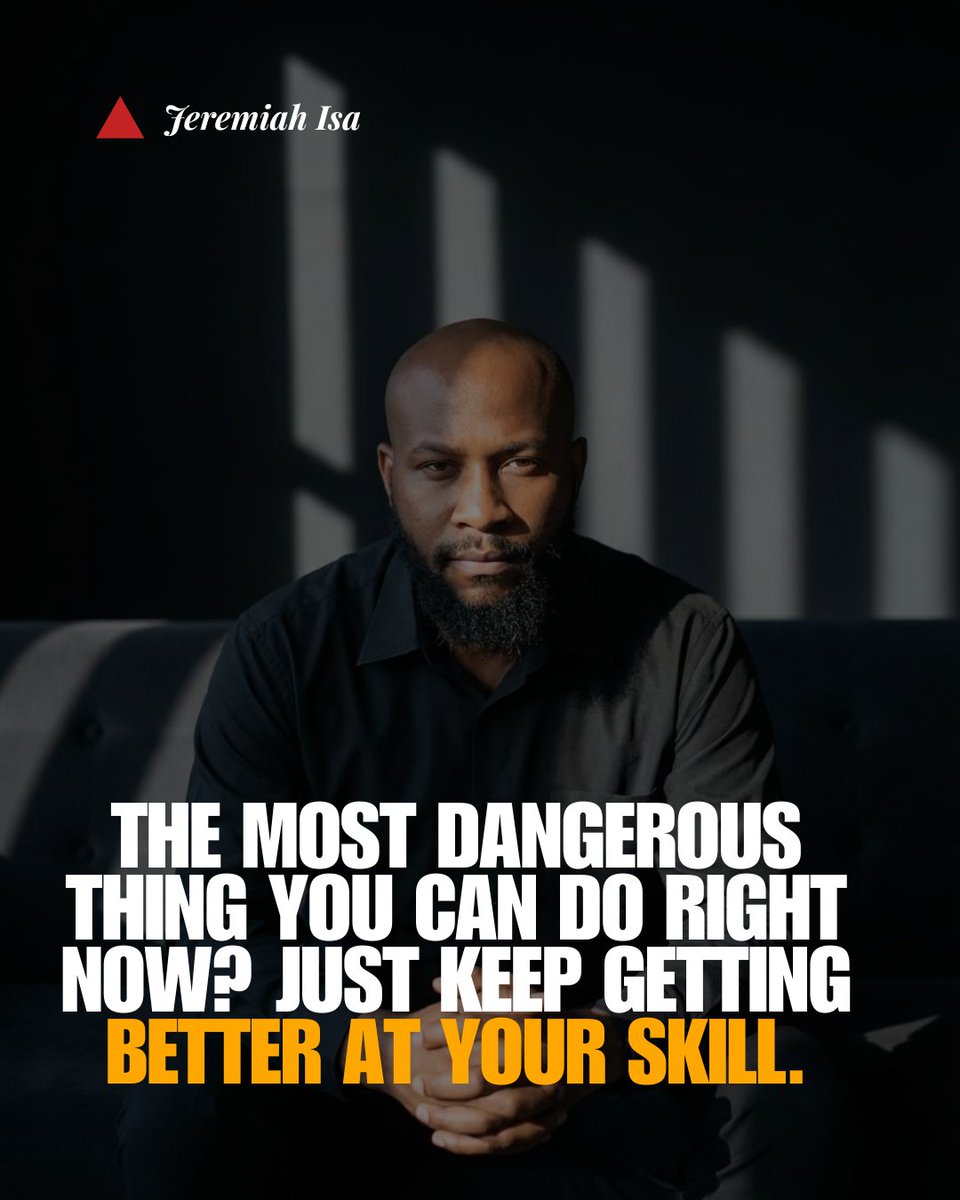 lifeOf_Isa's tweet image. A sharp knife with no kitchen is impressive. 
But it's not making anyone dinner. 

#JeremiahIsa
#RealityCheck
#StopPlayingSmall
#MonetizeYourSkill
#ThinkBigger