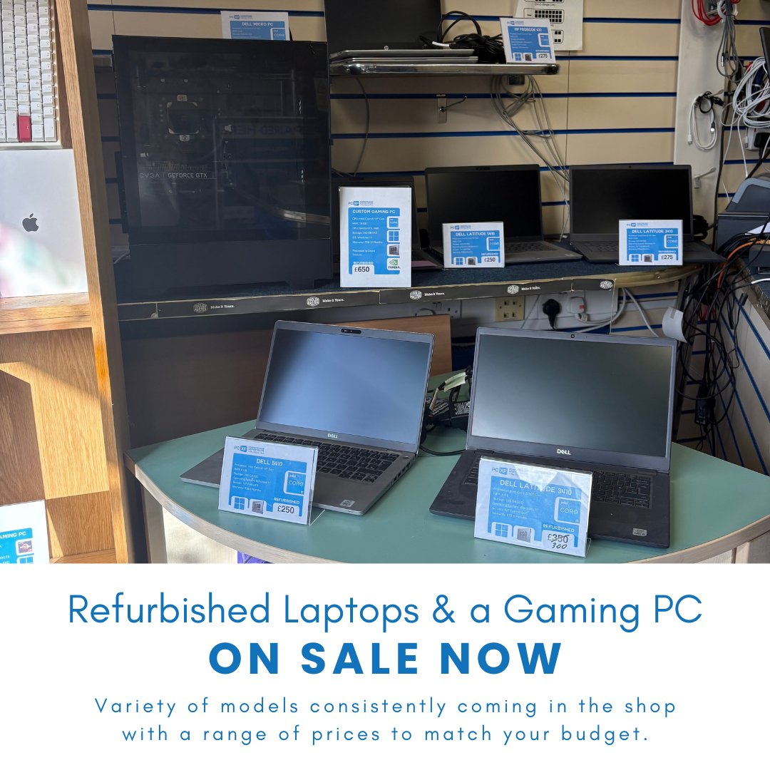 pcexpresssale's tweet image. Our second-hand laptops are selling like hot cakes!
We have a range of models and prices.
Treat yourself to one today before they all go!
Find us on 185 Washway Rd, Sale M33 4AH.
#techrepair #saletown #southmanchester