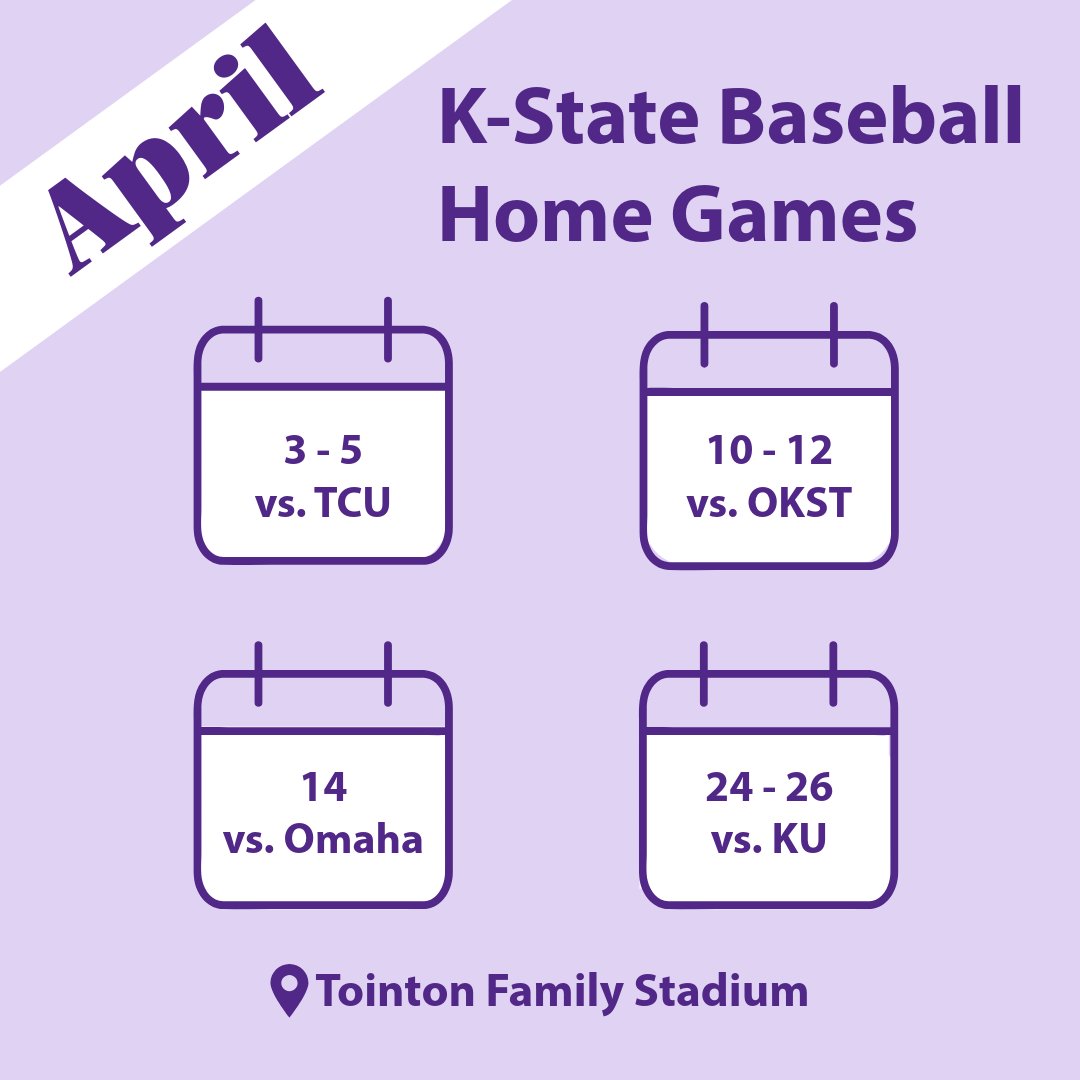 WorkAtKState's tweet photo. The weather is warming up just in time for some exciting K-State Baseball!⚾️

We hope to see you soaking up the sun at Tointon with us this month.

#OneKState #KStateHR #KStateCareers https://t.co/La7E7u779w