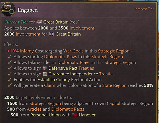 ProudBavaria's tweet photo. A HUGE Change for V3:
TIERED INTERESTS.

In the coming update, not all interests are created equal!
Unless you sign treaties, commit fleets and hold land in the region yourself, your interest level may be TOO LOW to use all diplomatic options!

Surely a precursor for LIMITED WARS https://t.co/opalj5VQha