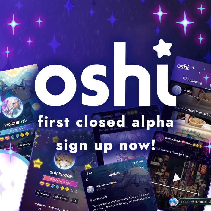 oshi4ever_'s tweet photo. !! attention idols !!

we need you!! :>

we’re looking for 50 special members of the vtubing fandom to become creators and community members on our brand new alpha version of oshi!

we need *your* help to shape the future of our community <3

⇩⇩ sign up link in the comments ⇩⇩

first 50 waitlist members will get vip access next week !!