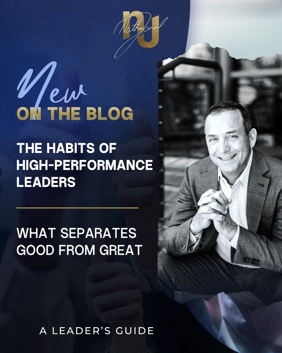 Good leaders respond. Great leaders prepare.

The gap between good and great isn't talent - it's habits.

8 things high-performance leaders do every day 👇 
nathanjamail.com/the-habits-of-…

#SalesLeadership #HighPerformanceLeadership #LeadershipDevelopment