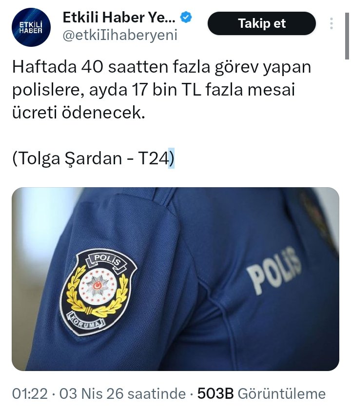 X Polis Yakınları Platformu tweet media