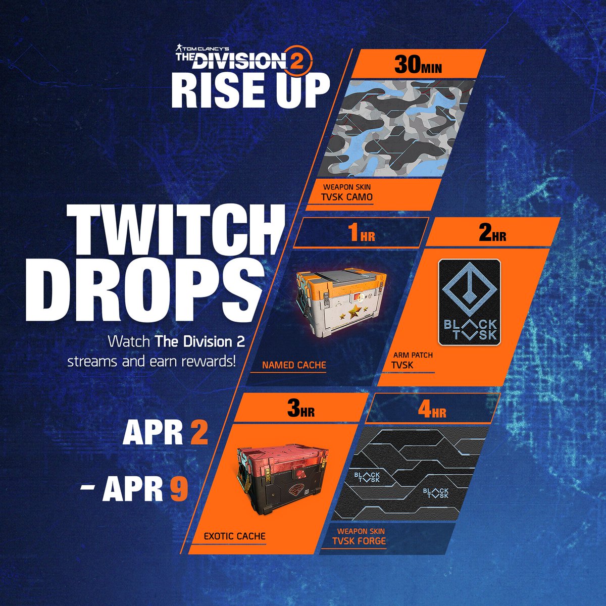 NothinButSkillz's tweet image. Day 2 of the Division 2 DROPS! Also Exclusive "GO MANHUNT" Badge for Tier 1 or gifted subs! #TheDivision2 

Live all day: twitch.tv/nothingbutskil…