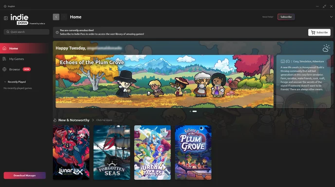 "Indie Pass: a way to surface smaller titles in an ever-busier landscape, while also focusing on a very specific audience."

GamesIndustry.biz dives in: bit.ly/4tm0AZV