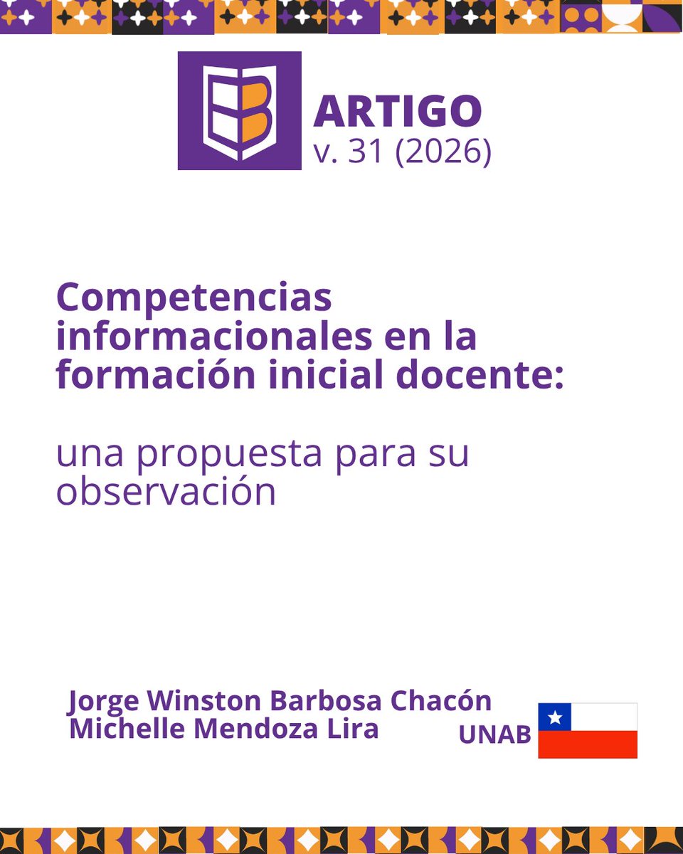O tema de hoje é a competência informacional de futuros professores. No artigo, os autores propõem um dispositivo para facilitar a observação das competências informacionais nas práticas formativas de futuros professores.
Confira o artigo completo pelo link da bio.