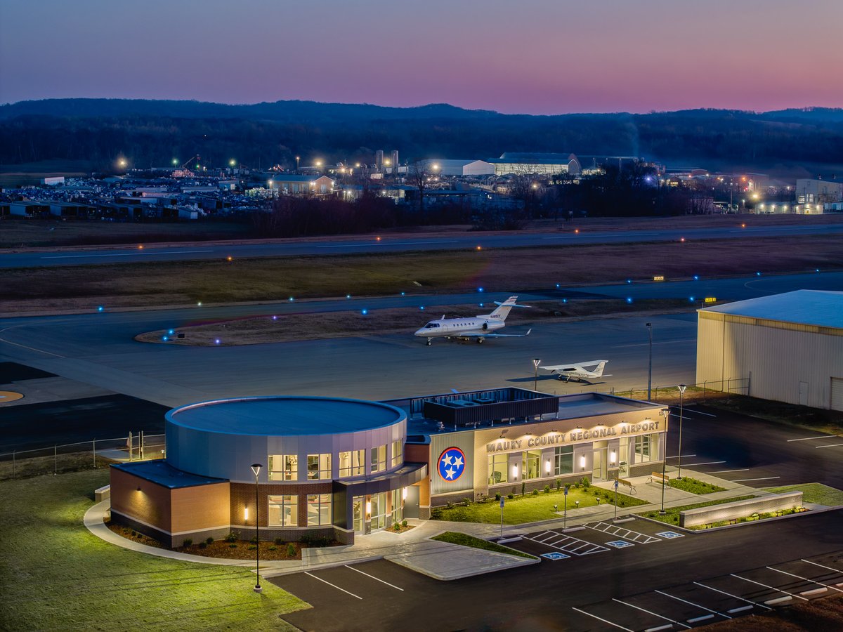 DosterInc's tweet photo. Doster has delivered a new terminal at Maury County Regional Airport in Mt. Pleasant, Tennessee, replacing the existing facility with a modern, functional space that supports ongoing operations and enhances the user experience. https://t.co/0V7eGbL6ia