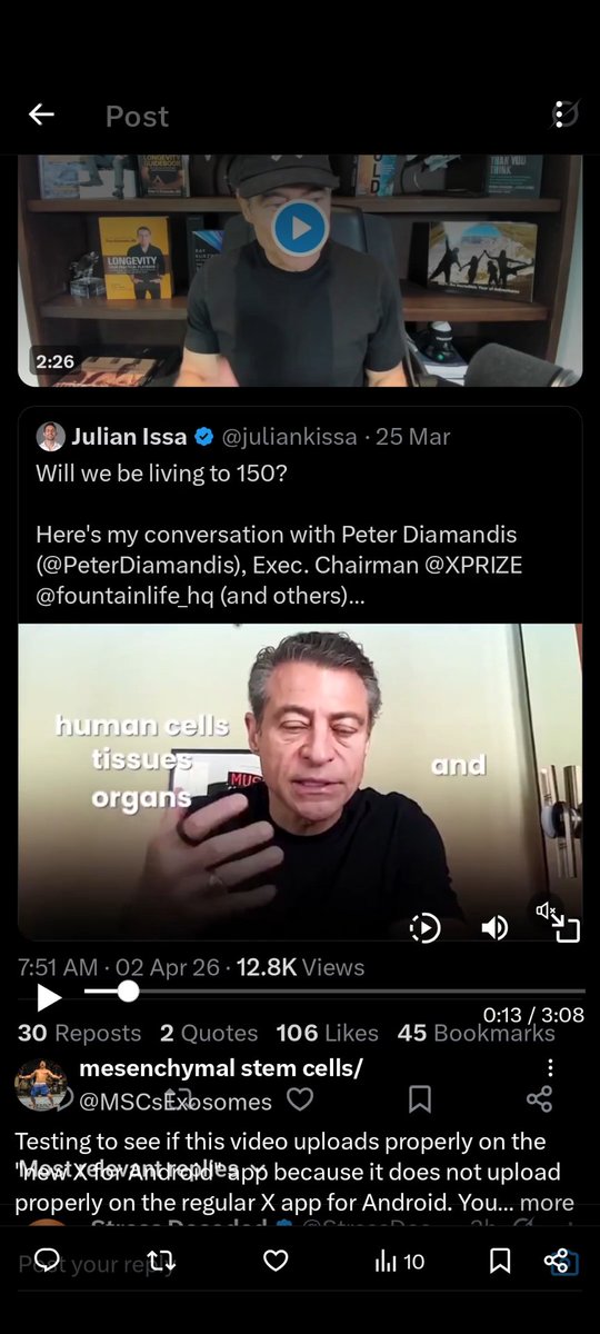 mesenchymal stem cells/exosomes tweet media