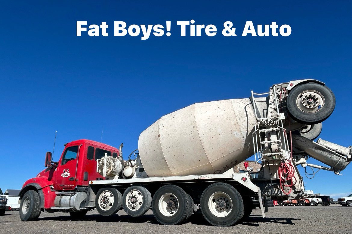 FatBoysTires's tweet photo. This edition of “when the truck matches our logo,” brought to you by our neighbors at Crowell. ❤️#fatboystireandauto #shoplocalsupportlocal #bluebirdsky https://t.co/DCyTRCbfdE