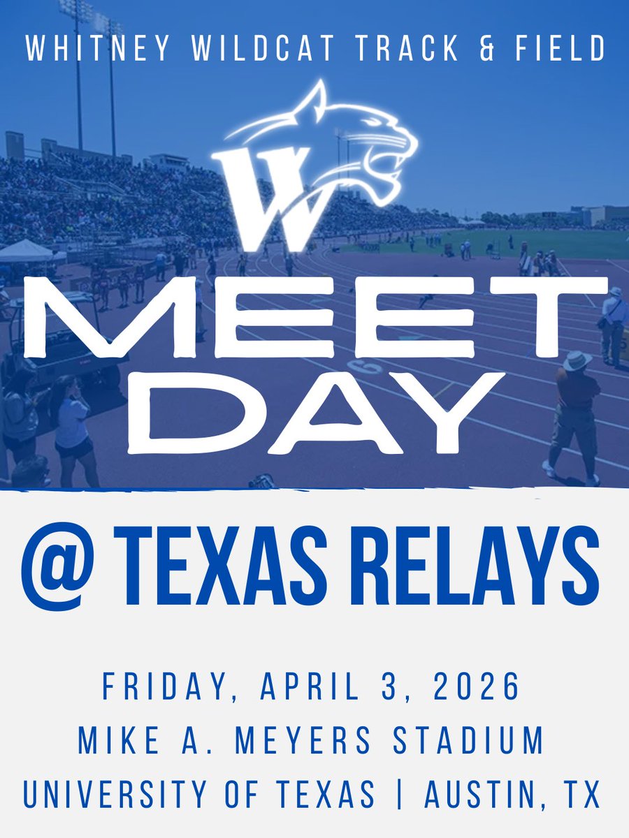 WWSportsNetwork's tweet image. Good luck to our track &amp;amp; field athletes competing at the Texas Relays this weekend! #WTX #76692 #MSTY