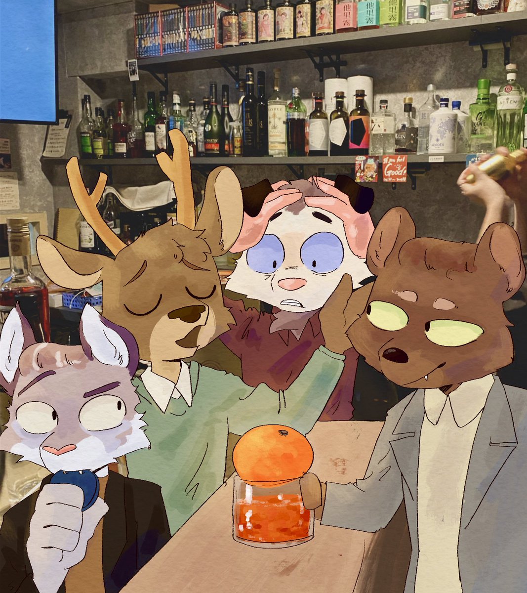 DerobeFox's tweet photo. Garnish 🍊 https://t.co/95n6d2Xawr