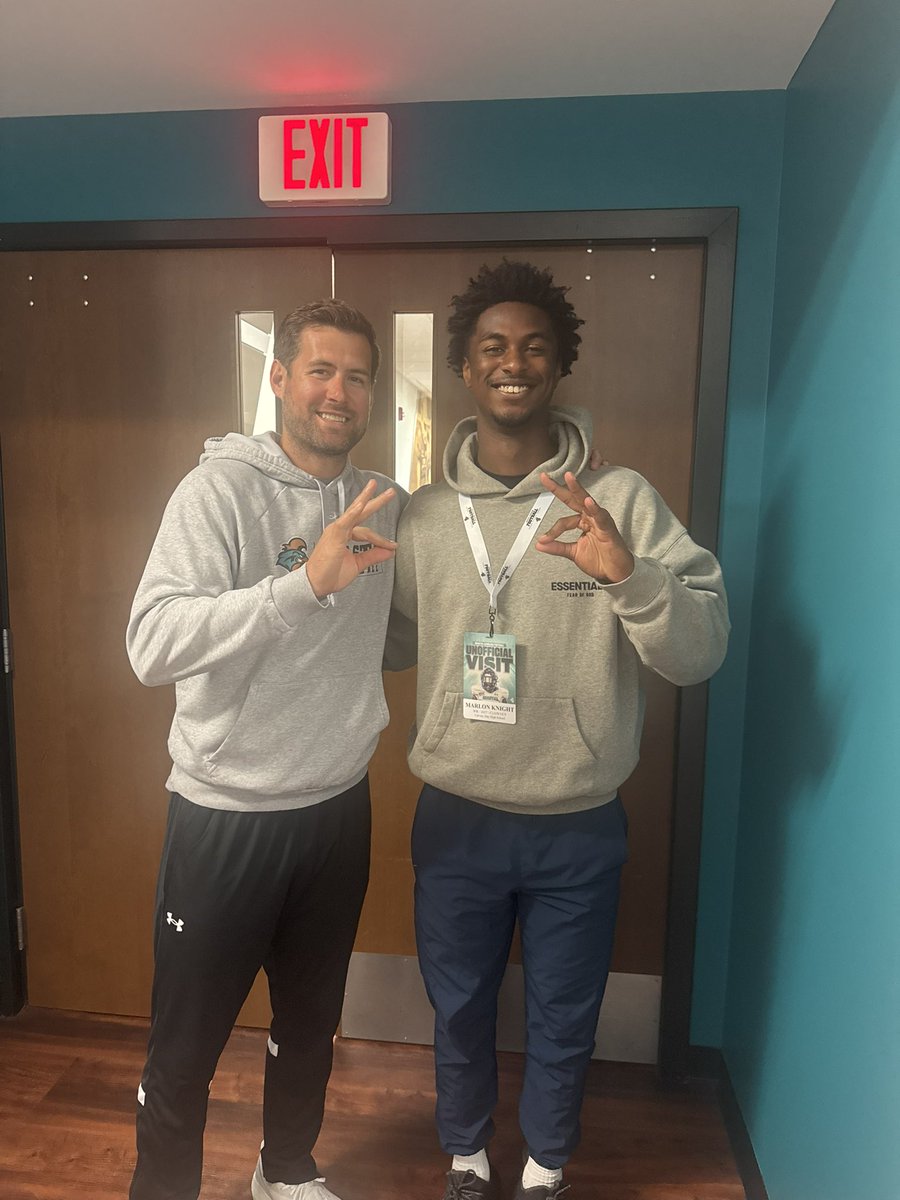 Mjknight_'s tweet photo. After An Amazing conversation with @Ry_Beard and @CoachClowney87 I’m Blessed to receive an offer from Thee Coastal Carolina University! #Agtg https://t.co/VhGHgJNfRk