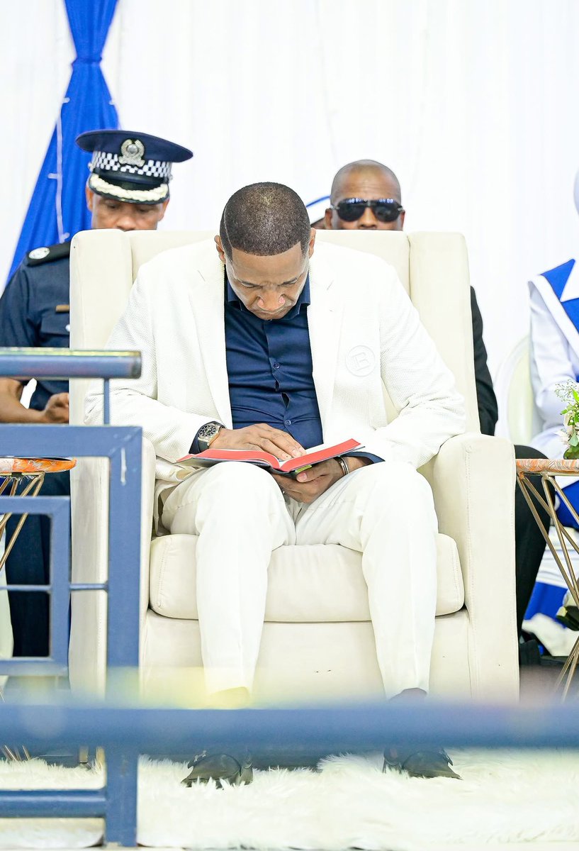 BWPresidency's tweet photo. President @duma_boko marked the start of the Easter holidays in Francistown by joining the Good Friday service at the Apostolic Faith Mission of Botswana Church, reflecting on faith, grace &amp;  unity as pillars for building a resilient Botswana. #GoodFriday #BWPresidency🇧🇼 https://t.co/ewf8GkCq9Y