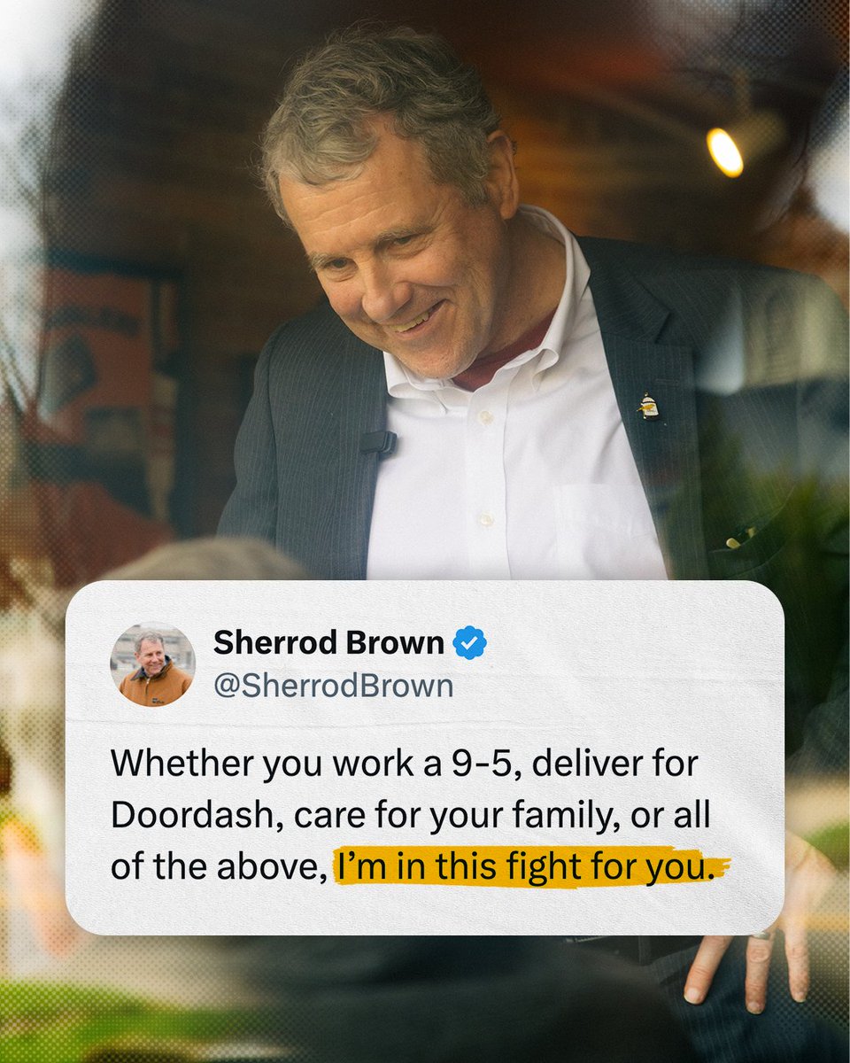 Sherrod Brown tweet media