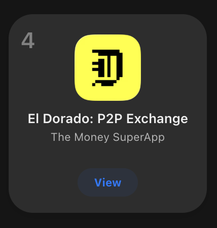 eldoradoio's tweet image. Top 4 en Bolivia 🇧🇴 🇧🇴 🇧🇴 🇧🇴

El Dorado ya es de las apps de #Finanzas en iOS más usadas en el país. Gracias por elegirnos.

Spoiler: ¡Lo que viene es grande! Muy pronto, El Dorado tendrá casa propia en Bolivia. 🏢