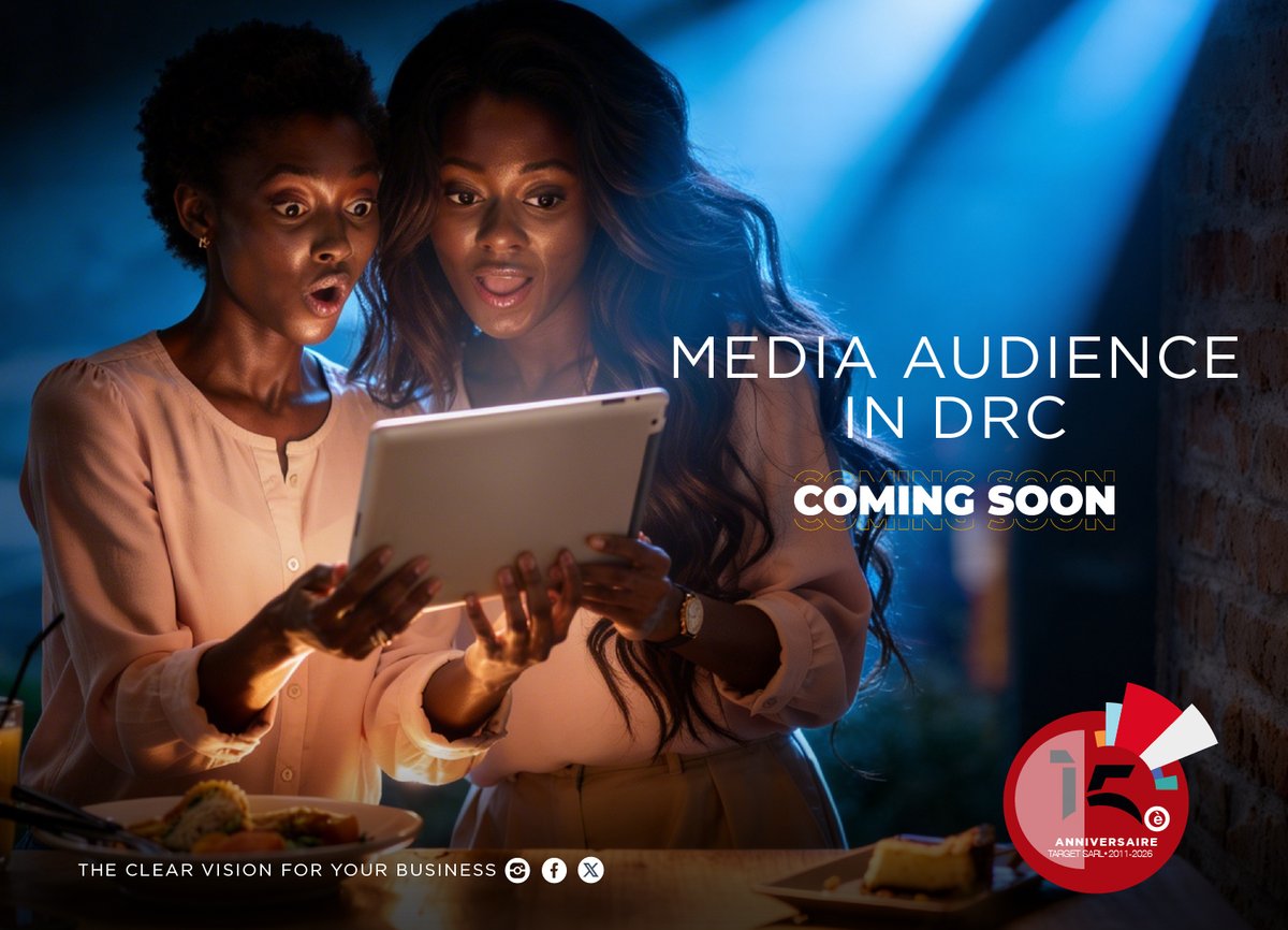 Target_SARL's tweet image. SPECIAL OFFER !!

@Target_SARL  is set to release the results of its national media audience survey in the Democratic Republic of Congo ("$#DRC). This study has become a trusted #benchmark for advertisers, media #professionals, and #marketing and #communications #specialists over