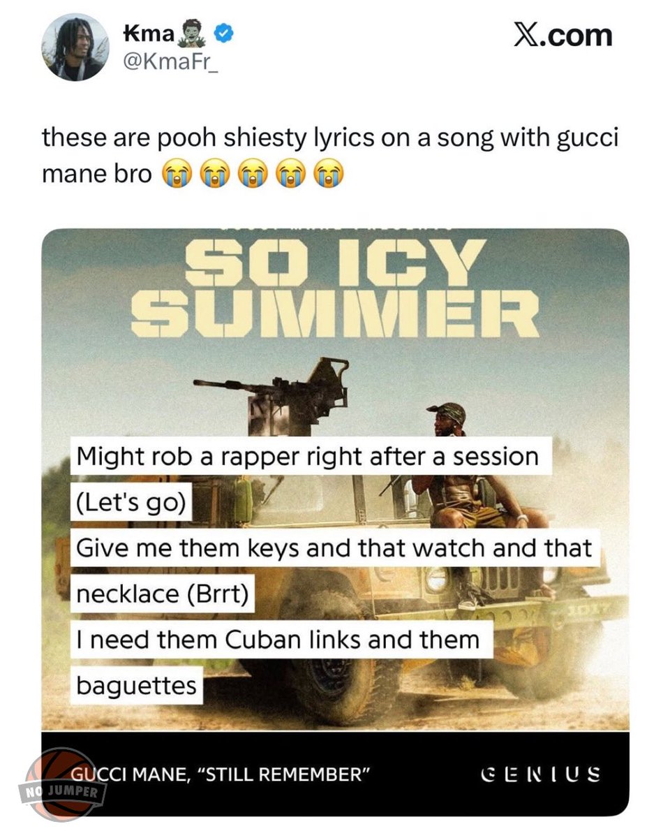 No Jumper tweet media