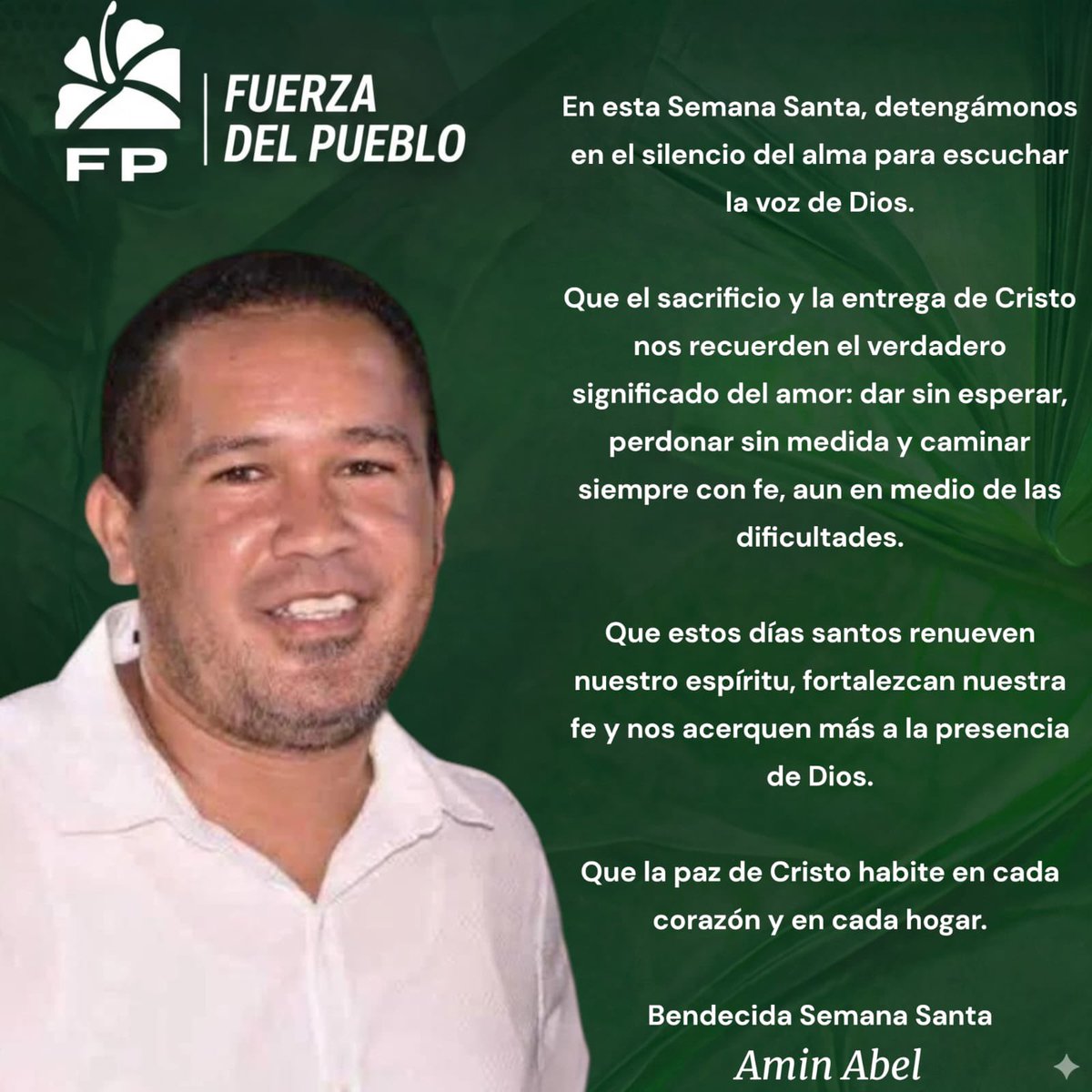 En esta Semana Santa, detengámonos en el silencio del alma para escuchar la voz de Dios.

Que el sacrificio y la entrega de Cristo nos recuerden el verdadero significado del amor: dar sin esperar, perdonar sin medida y caminar siempre con fe, aun en medio de las dificultades.