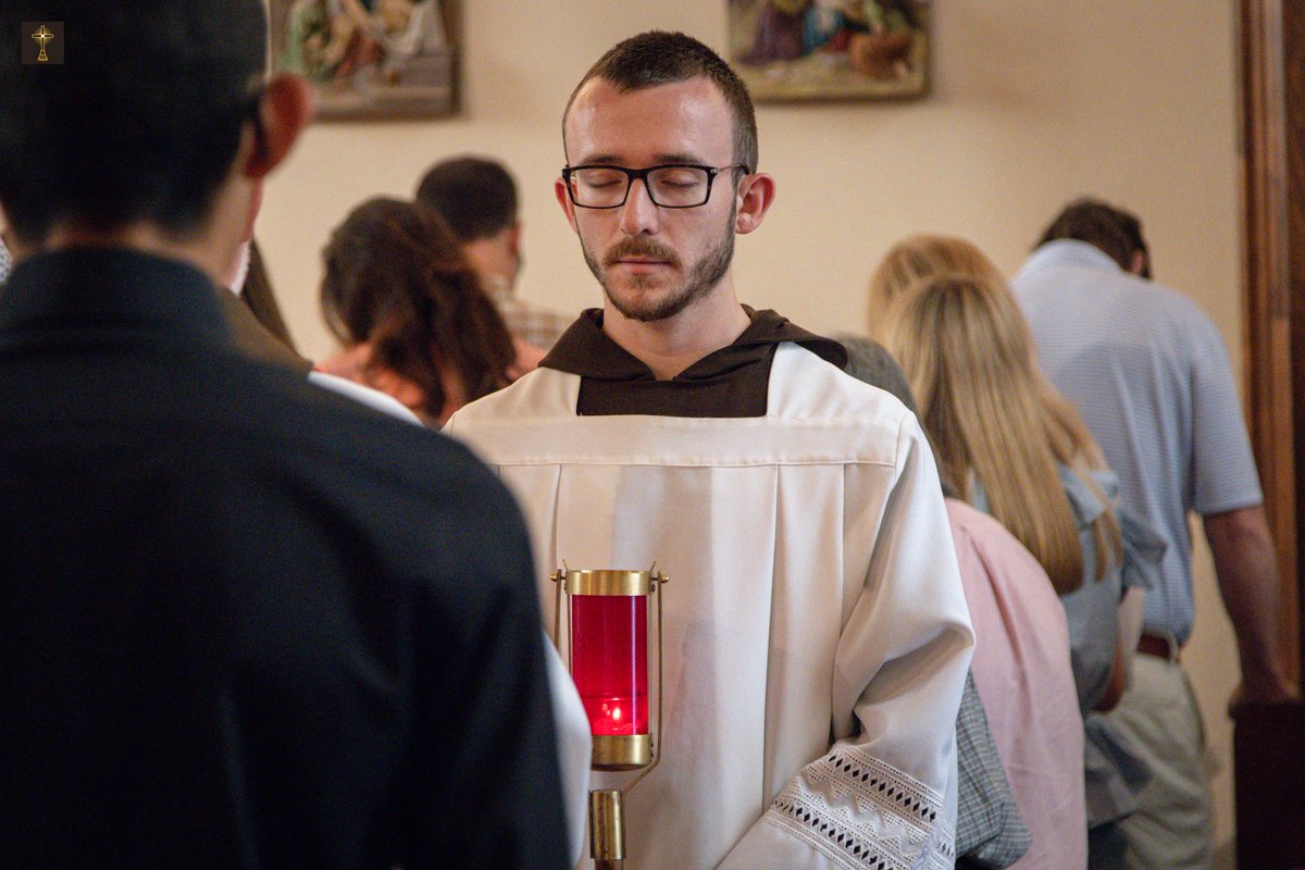 Praying the Stations of the Cross this morning in the EWTN Chapel.