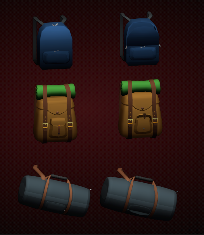 idk_rblxdev's tweet photo. Some bags for a commission

#ROBLOX  | #RobloxDev  | #Robloxdevs | #robloxart | #blender | #b3d | #3dart | #lowpoly https://t.co/Rxm2jOiXsM
