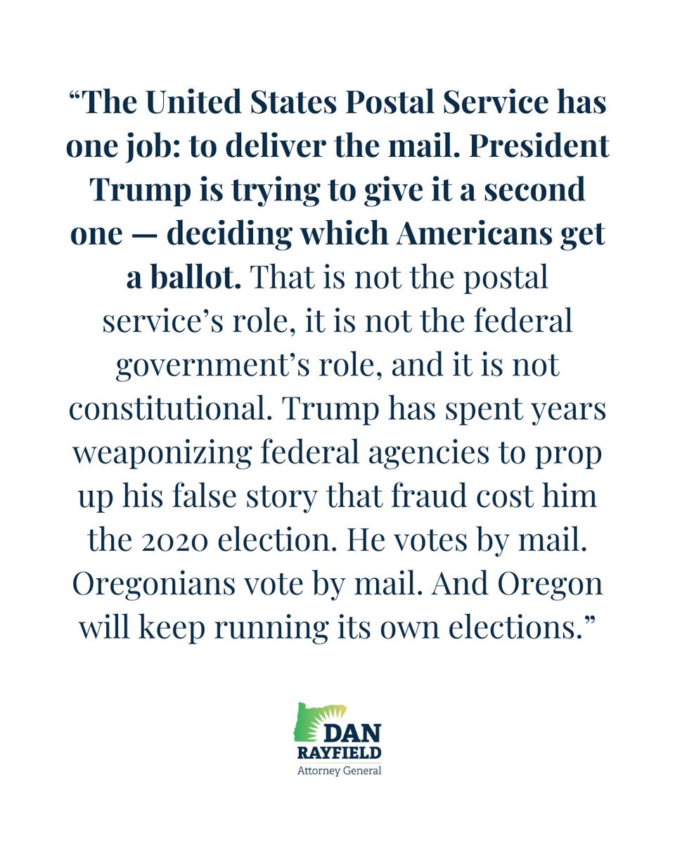 Attorney General Dan Rayfield tweet media