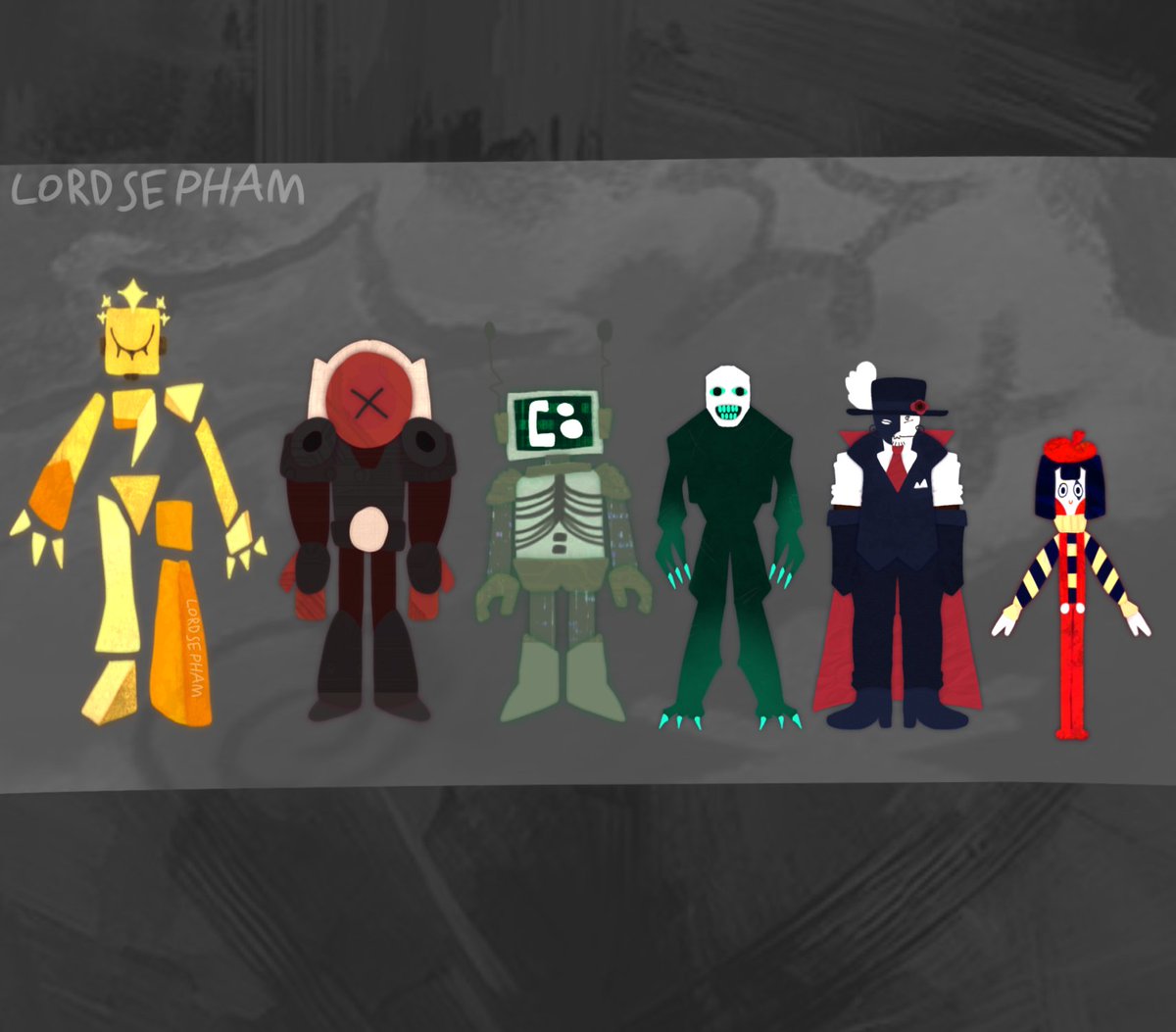 BanQueenL0L's tweet photo. Look! Some cool char- wait who's that pal with a TV head? Is it an oc?

#dod #dieofdeath #roblox #robloxart #oc #robloxoc #dieofdeathroblox https://t.co/cqRpV8Wsyb