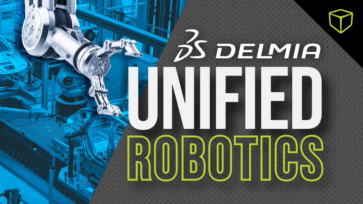GoEngineer's tweet image. As #manufacturing moves toward full digitalization, validating production before it reaches the shop floor is a necessity. Introducing #3DEXPERIENCE #DELMIA #Robotics - a unified environment for designing, simulating, and optimizing complex robotic cells: hubs.la/Q049rFKd0