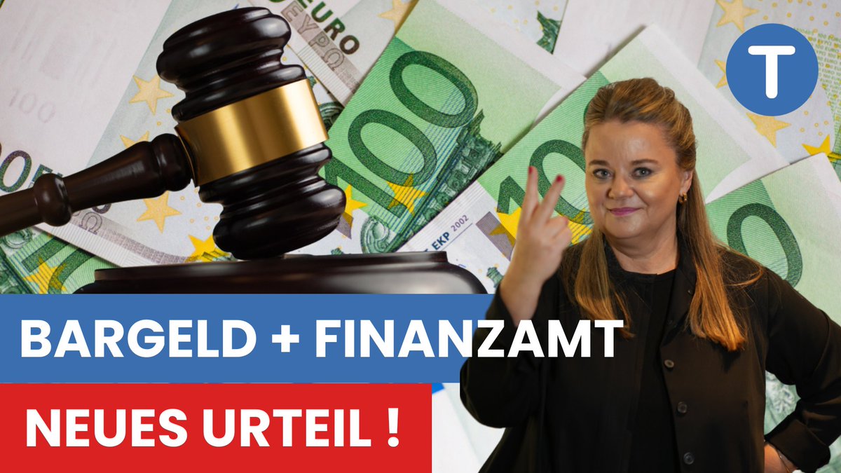 PatriciaLederer's tweet photo. Bargeld &amp; #Finanzamt - NEUES URTEIL ist da! BFH stoppt Schätzungen (schon wieder!) Kippen jetzt alle Schätzungen? @bfh_bund Das betrifft alle, die mit #Bargeld arbeiten.  Alle Infos zum neuen Urteil verrät RA Lederer im neuen Video 🎬 https://t.co/4S3MTw0G1D https://t.co/vEApNbYZBV