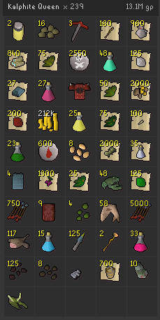 anyOSRS's tweet photo. I have been freed from this eliteless kq grind, I had all the right rng in all the wrong places.. I was beginning to believe I may green-log this before I got the head, I'm sorry to those still trapped by those terrible jars, we'll be back one day, but max first! #osrs #runescape https://t.co/qpvGPRnIgu