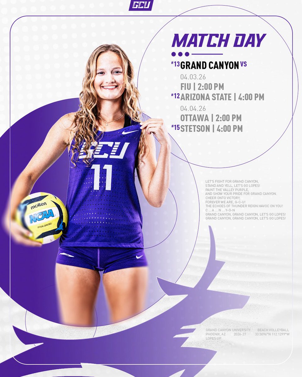 GCU Beach Volleyball tweet media