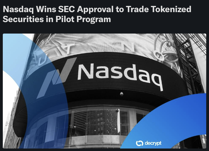 SamiulIslamSuj1's tweet photo. DID YOU SEE THIS? $DVLT pulled attention into the RWA tokenization trade through the NYIAX angle, but I think the bigger opportunity is the whole stack forming around it. 
If tokenized securities keep moving into regulated rails, I’m watching $NDAQ, $ICE, and future public exposure like $SECZ on the exchange side, $HOOD and $COIN on distribution, $BEN and $WT in TradFi, and $ONDO / $POLYX in crypto-native infrastructure. 
But personally I still find $DVLT more interesting because it looks like the earlier, smaller, more asymmetric name that can move hardest if this theme gets louder.

$VLO $GLW $AIFF $LRCX