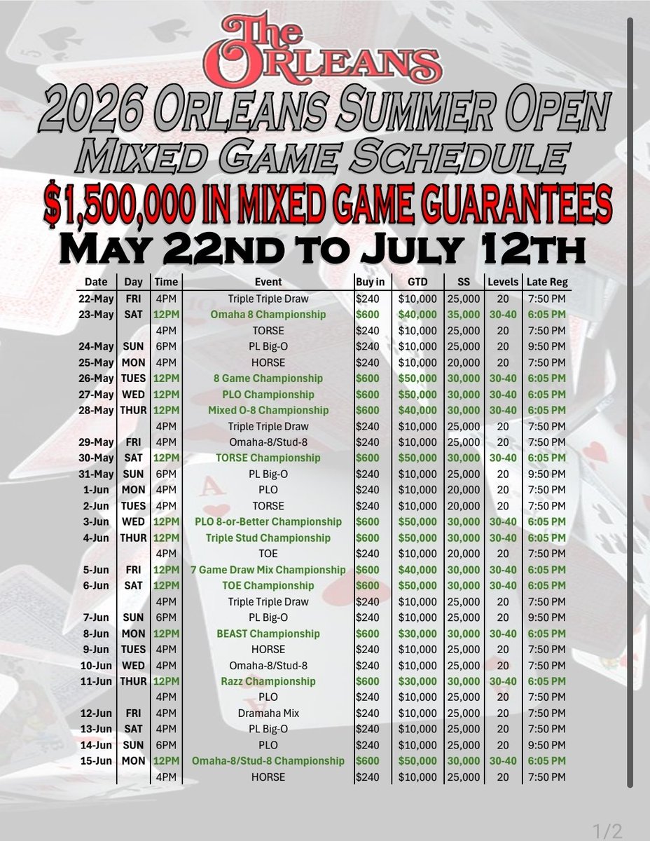 OrleansPokerRoom tweet media