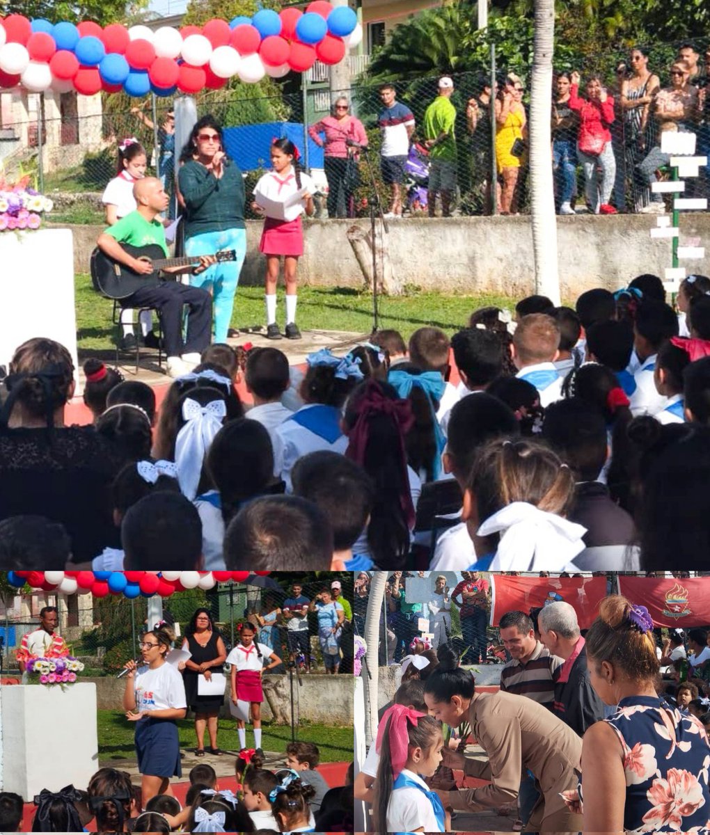 🔴🟢🔵| Homenaje de las FAR a los pioneros en el aniversario 65 de la OPJM y el Centenario de nuestro Comandante en Jefe Fidel Castro Ruz: sembrando en los pequeños la semilla de la Revolución,con arte y corazón.  
🇨🇺❤️  
#OPJM65 #JuventudCentenaria #100AñosConFidel