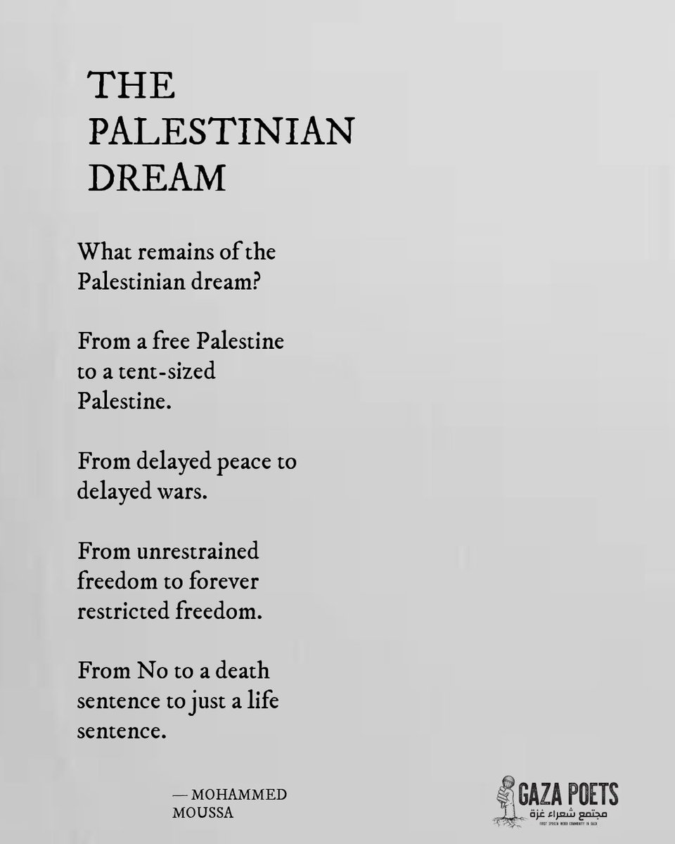 Gaza Poets Society tweet media