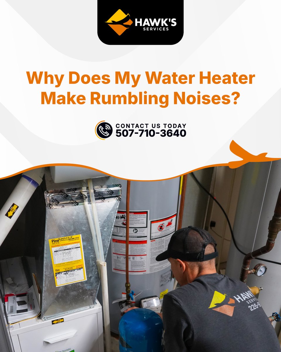 HawksServices's tweet photo. If your water heater is making rumbling or popping sounds sediment buildup may be the cause.
Mineral buildup inside the tank can:

Reduce #heating efficiency
Increase energy bills
Shorten the life of the water heater

A professional #waterheater tune-up restores performance. https://t.co/w1m9sL8Kjh