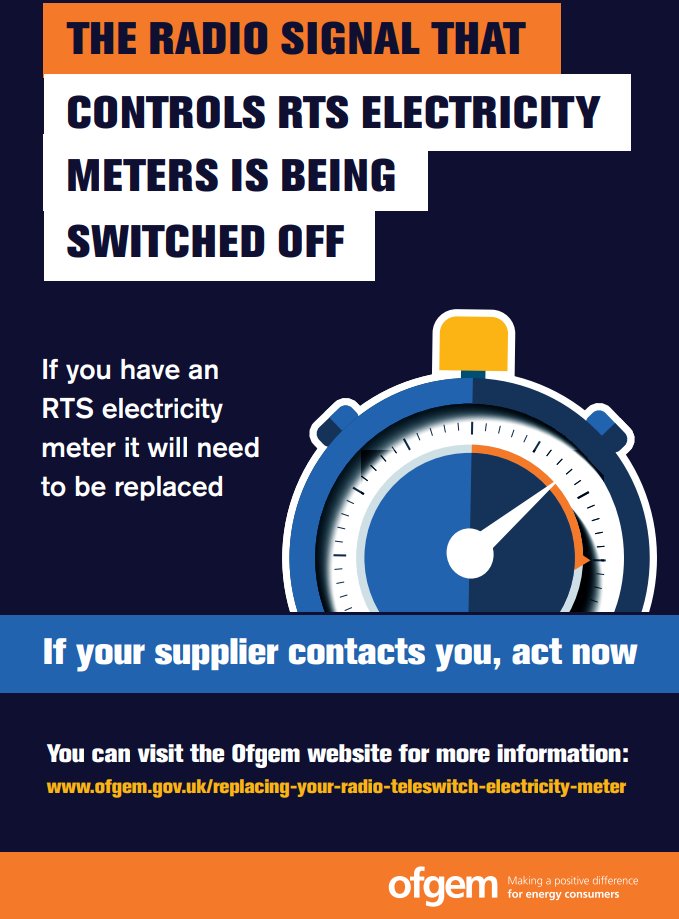 Southside_HA's tweet image. 🔌 RTS meters are being switched off across Scotland (Apr–Jun 2026).

If not upgraded, you could lose heating/hot water or face higher bills ⚠️

👉 Act now – book your upgrade ASAP.

Scottish Power: 📞 0800 074 0058
📧 smartservices@scottishpower.com

#RTS #EnergyUpdate #StayWarm